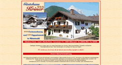 Desktop Screenshot of kriner-mittenwald.de